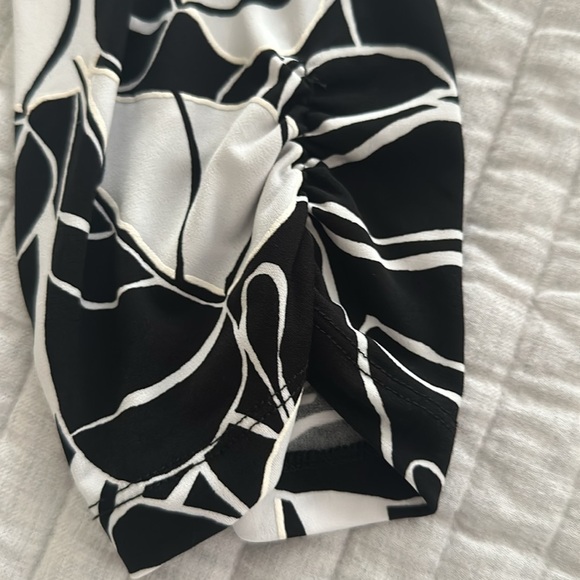 Allison Daley 3/4 sleeved Ruched Faux Wrap Top size XL - Picture 6 of 8